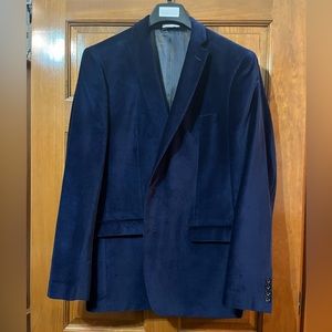Blue velvet men’s Bar III slim fit blazer 44 Long